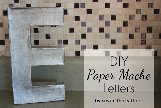 DIY Craft - Decorative Paper Mache Letters - Tutorials by Crafty