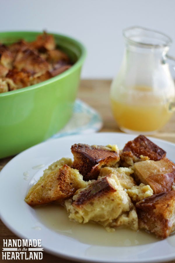 Creme Caramel Bread Pudding with Bourbon Sauce - Inspiration Made Simple