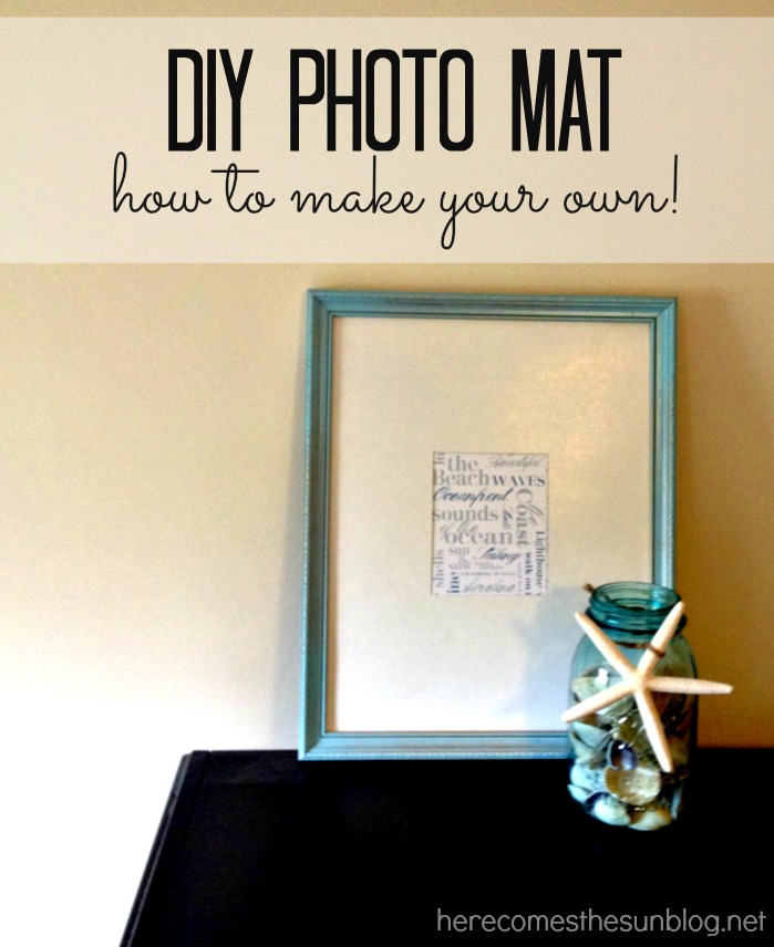 DIY Photo Mat - Inspiration Made Simple
