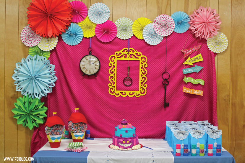 Alice in Wonderland First Birthday Party - DIY Inspired